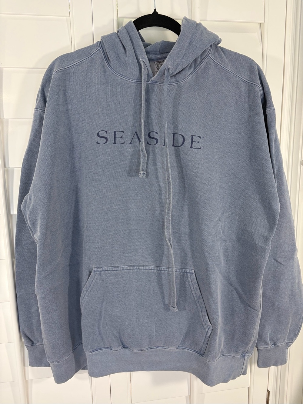 SEASIDE 30A Hoodie Sweatshirt - Washed Faded Blue (L)